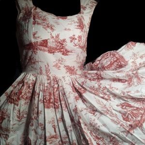 Rare pattern Vintage pinup style dress